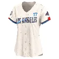 Women's Los Angeles Dodgers ＃17 Shohei Ohtani Cream Limited 2024 City Connect World Series Champions Jersey