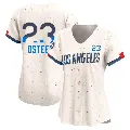 Women's Los Angeles Dodgers ＃23 Claude Osteen Cream Limited 2024 City Connect Jersey