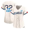 Women's Los Angeles Dodgers ＃32 Sandy Koufax Cream Limited 2024 City Connect Jersey
