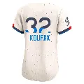 Women's Los Angeles Dodgers ＃32 Sandy Koufax Cream Limited 2024 City Connect Jersey