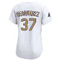 Women's Los Angeles Dodgers ＃37 Teoscar Hernandez Gold Limited White 2025 Collection Jersey
