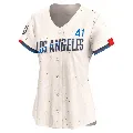 Women's Los Angeles Dodgers ＃41 Jerry Reuss Cream Limited 2024 City Connect Jersey