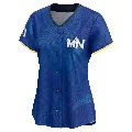 Women's Minnesota Twins ＃37 Louis Varland Royal Limited 2024 City Connect Jersey