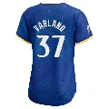 Women's Minnesota Twins ＃37 Louis Varland Royal Limited 2024 City Connect Jersey
