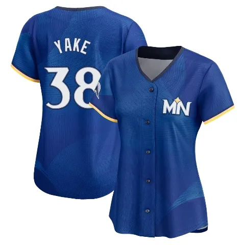 Women's Minnesota Twins ＃38 Ernie Yake Royal Limited 2024 City Connect Jersey