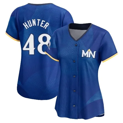 Women's Minnesota Twins ＃48 Torii Hunter Royal Limited 2024 City Connect Jersey