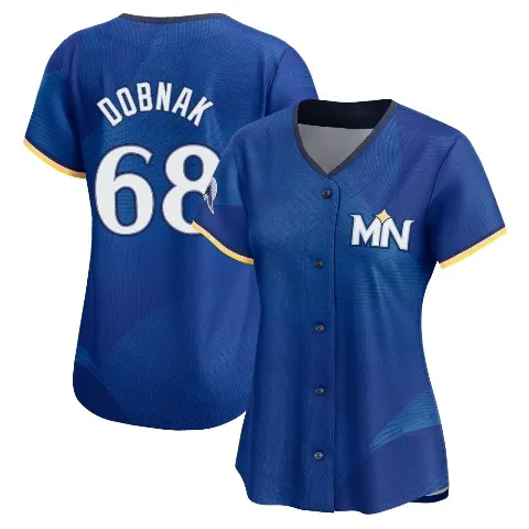 Women's Minnesota Twins ＃68 Randy Dobnak Royal Limited 2024 City Connect Jersey
