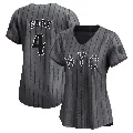 Women's New York Mets ＃4 Terrance Gore Limited Graphite 2024 City Connect Jersey