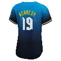 Women's Philadelphia Phillies ＃19 Buddy Kennedy Blue Limited 2024 City Connect Jersey