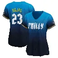 Women's Philadelphia Phillies ＃23 Johan Rojas Blue Limited 2024 City Connect Jersey