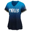 Women's Philadelphia Phillies ＃8 Jim Eisenreich Blue Limited 2024 City Connect Jersey