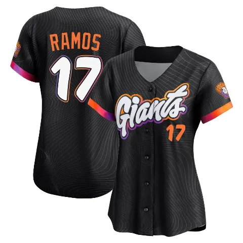 Women's San Francisco Giants ＃17 Heliot Ramos Anthracite Limited 2025 City Connect Jersey