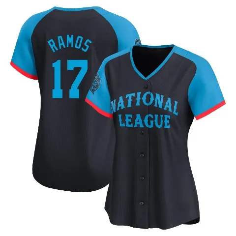 Women's San Francisco Giants ＃17 Heliot Ramos Navy Limited National League 2024 All-Star Game Jersey