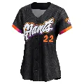 Women's San Francisco Giants ＃22 Will Clark Anthracite Limited 2025 City Connect Jersey