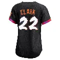 Women's San Francisco Giants ＃22 Will Clark Anthracite Limited 2025 City Connect Jersey