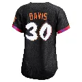 Women's San Francisco Giants ＃30 Chili Davis Anthracite Limited 2025 City Connect Jersey