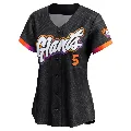 Women's San Francisco Giants ＃5 Mike Yastrzemski Anthracite Limited 2025 City Connect Jersey