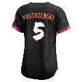 Women's San Francisco Giants ＃5 Mike Yastrzemski Anthracite Limited 2025 City Connect Jersey