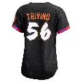 Women's San Francisco Giants ＃56 Lou Trivino Anthracite Limited 2025 City Connect Jersey