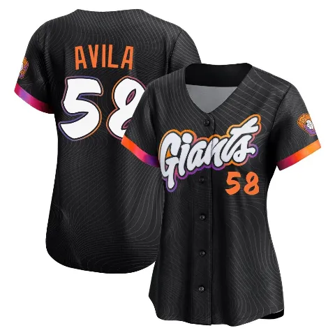 Women's San Francisco Giants ＃58 Nick Avila Anthracite Limited 2025 City Connect Jersey