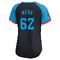 Women's San Francisco Giants ＃62 Logan Webb Navy Limited National League 2024 All-Star Game Jersey