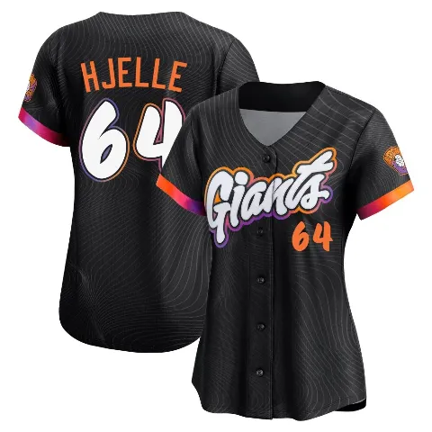 Women's San Francisco Giants ＃64 Sean Hjelle Anthracite Limited 2025 City Connect Jersey