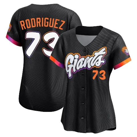 Women's San Francisco Giants ＃73 Randy Rodriguez Anthracite Limited 2025 City Connect Jersey