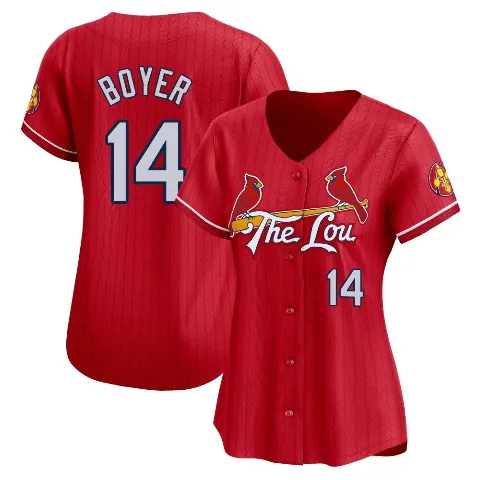 Women's St. Louis Cardinals ＃14 Ken Boyer Red Limited 2024 City Connect Jersey