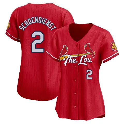 Women's St. Louis Cardinals ＃2 Red Schoendienst Red Limited 2024 City Connect Jersey