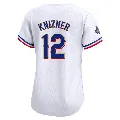Women's Texas Rangers ＃12 Andrew Knizner Gold Limited White 2024 Collection Jersey