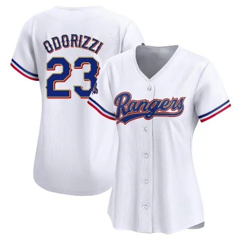 Women's Texas Rangers ＃23 Jake Odorizzi Gold Limited White 2024 Collection Jersey