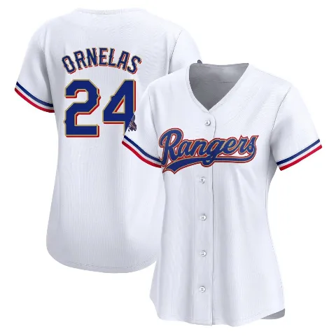 Women's Texas Rangers ＃24 Jonathan Ornelas Gold Limited White 2024 Collection Jersey