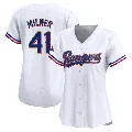 Women's Texas Rangers ＃41 Hoby Milner Gold Limited White 2024 Collection Jersey