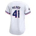 Women's Texas Rangers ＃41 Hoby Milner Gold Limited White 2024 Collection Jersey