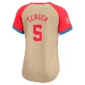 Women's Texas Rangers ＃5 Corey Seager Cream Limited American League 2024 All-Star Game Jersey