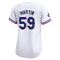 Women's Texas Rangers ＃59 Brett Martin Gold Limited White 2024 Collection Jersey