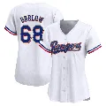 Women's Texas Rangers ＃68 Joe Barlow Gold Limited White 2024 Collection Jersey