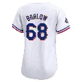 Women's Texas Rangers ＃68 Joe Barlow Gold Limited White 2024 Collection Jersey