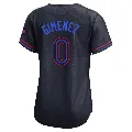 Women's Toronto Blue Jays ＃0 Andres Gimenez Black Limited 2024 City Connect Jersey