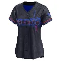 Women's Toronto Blue Jays ＃1 Tony Fernandez Black Limited 2024 City Connect Jersey