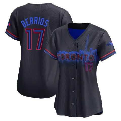 Women's Toronto Blue Jays ＃17 Jose Berrios Black Limited 2024 City Connect Jersey