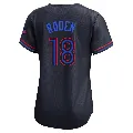 Women's Toronto Blue Jays ＃18 Alan Roden Black Limited 2024 City Connect Jersey