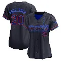 Women's Toronto Blue Jays ＃20 Daniel Vogelbach Black Limited 2024 City Connect Jersey