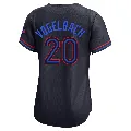 Women's Toronto Blue Jays ＃20 Daniel Vogelbach Black Limited 2024 City Connect Jersey