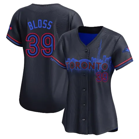 Women's Toronto Blue Jays ＃39 Jake Bloss Black Limited 2024 City Connect Jersey