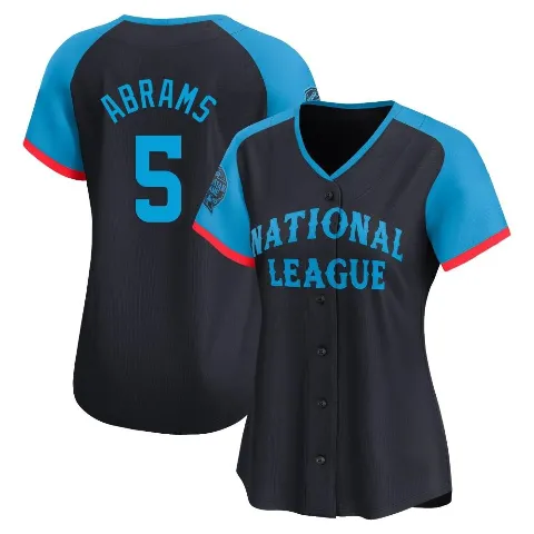 Women's Washington Nationals ＃5 CJ Abrams Navy Limited National League 2024 All-Star Game Jersey