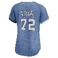 Women's Washington Nationals ＃72 Andry Lara Blue Limited 2025 City Connect Jersey