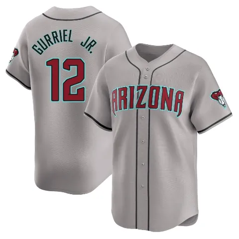 Youth Arizona Diamondbacks ＃12 Lourdes Gurriel Jr. Gray Limited Away Jersey