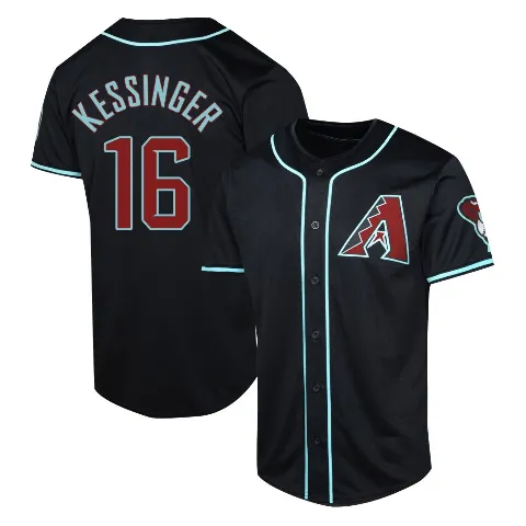 Youth Arizona Diamondbacks ＃16 Grae Kessinger Black Limited Alternate Jersey