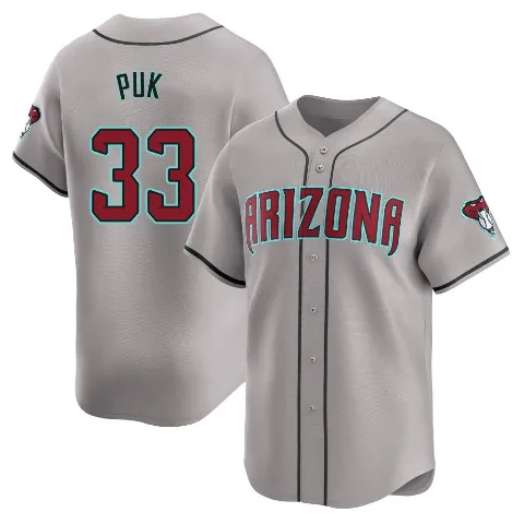 Youth Arizona Diamondbacks ＃33 A.J. Puk Gray Limited Away Jersey